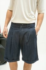HACKERS HANGING BUTTON DENIM SHORTPANTS - Image 4