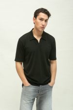 HACKERS MODAL OPEN COLLAR TEE