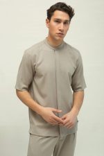 HACKERS S/S EASYWEAR STAND UP COLLAR SHIRT - Image 2