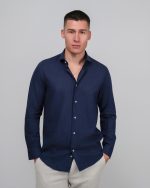 DZINE COTTON LINO TEXTURED SHIRT