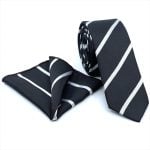 FLORAL-PATTERNED TIE WITH HANDKERCHIEF - Image 7