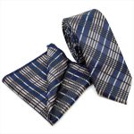 FLORAL-PATTERNED TIE WITH HANDKERCHIEF - Image 30