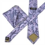 FLORAL-PATTERNED TIE WITH HANDKERCHIEF - Image 5