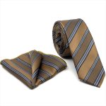 FLORAL-PATTERNED TIE WITH HANDKERCHIEF - Image 36