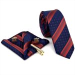 FLORAL-PATTERNED TIE WITH HANDKERCHIEF - Image 16