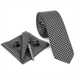 FLORAL-PATTERNED TIE WITH HANDKERCHIEF - Image 21
