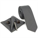 FLORAL-PATTERNED TIE WITH HANDKERCHIEF - Image 22