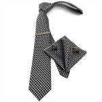 FLORAL-PATTERNED TIE WITH HANDKERCHIEF - Image 23