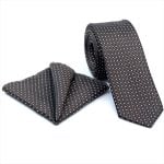 FLORAL-PATTERNED TIE WITH HANDKERCHIEF - Image 11