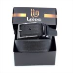 LEATHER BELT WITH MATTE GUNMETAL HARDWARE - Image 5