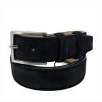 NUBUCK BELT WITH MATTE GUNMETAL HARDWARE - Image 25