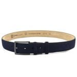 NUBUCK BELT WITH MATTE GUNMETAL HARDWARE - Image 9