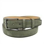 NUBUCK BELT WITH MATTE GUNMETAL HARDWARE - Image 15
