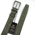 NUBUCK BELT WITH MATTE GUNMETAL HARDWARE - Image 16