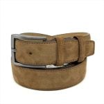NUBUCK BELT WITH MATTE GUNMETAL HARDWARE - Image 19