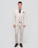 DEZIGN 3PIECE SLIM FIT SUIT IN PATTERNED - Image 3