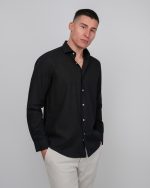 DZINE COTTON LINO TEXTURED SHIRT