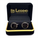 ROUND BRASS CUFFLINKS - Image 8