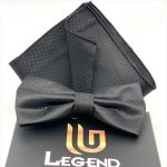 MICRO-PATTERNED BOW-TIE WITH HANDKERCHIEF - Image 6