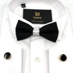 MICRO-PATTERNED BOW-TIE WITH HANDKERCHIEF - Image 73
