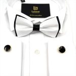 MICRO-PATTERNED BOW-TIE WITH HANDKERCHIEF - Image 103