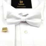MICRO-PATTERNED BOW-TIE WITH HANDKERCHIEF - Image 78