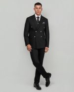 DZINE CROSSBODY 2PIECE SLIM FIT SUIT - Image 3