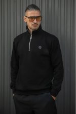 HENRY HIGH NECK SWEATER WITH 1/4 ZIP - Image 4