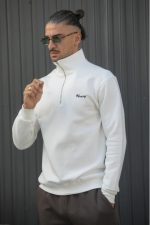 HENRY HIGH NECK SWEATER WITH 1/4 ZIP - Image 2