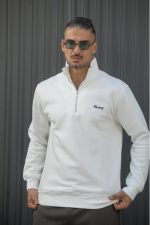HENRY HIGH NECK SWEATER WITH 1/4 ZIP - Image 3