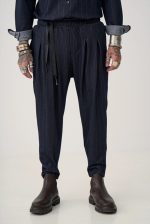 STEFAN STRIPED FADE DENIM LOOSE PANTS - Image 2