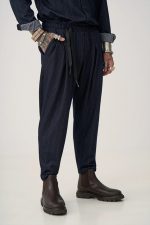 STEFAN STRIPED FADE DENIM LOOSE PANTS - Image 3