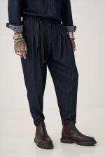 STEFAN STRIPED FADE DENIM LOOSE PANTS - Image 4