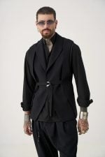 STEFAN SCULPTURAL CUTOUT BLAZER - Image 2