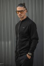 HENRY SUEDE LEATHER LIGHTWEIGHT CARDIGAN - Image 3