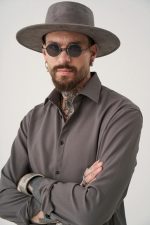 STEFAN GRAPHITE TEXTURED OVERSHIRT - Image 9