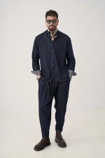 STEFAN DENIM STRIPEDTEXTURED OVERSHIRT - Image 6