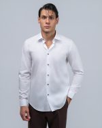 DEZIGN RHOMBUS PRINT COLLAR SHIRT