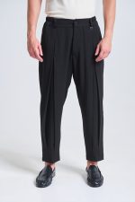 PCOC HOLE LOOSE FIT DOUBLE PLEATS TROUSERS - Image 2