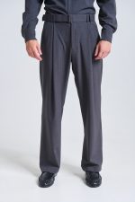 PCOC BELT SINGLE PLEATS LOOSE TROUSERS - Image 7