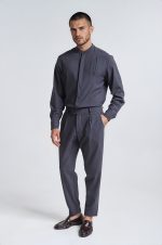 PCOC SIMPLE LINE PLEATS TROUSERS - Image 3