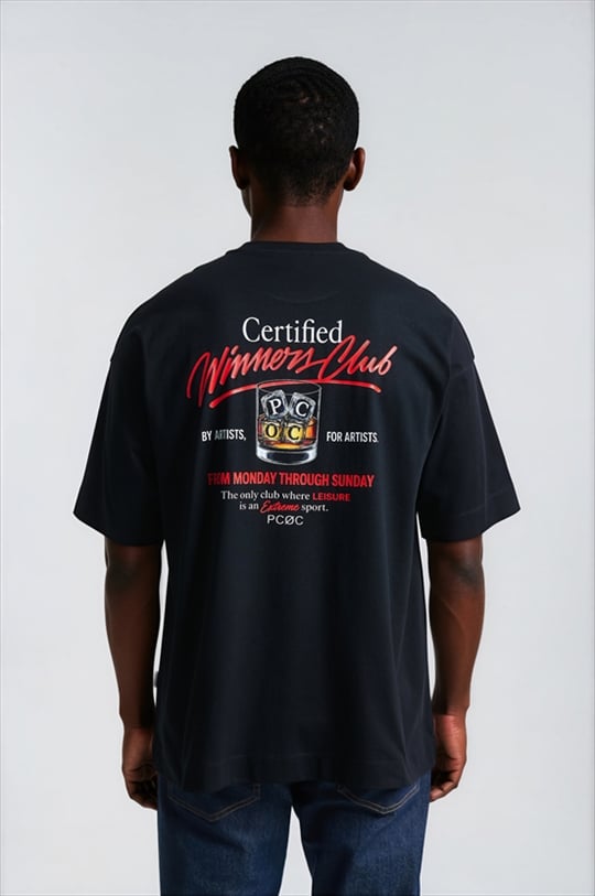 PCOC BACK WHISKEY OVERSIZED LOGO TEE