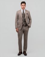 DEZIGN 3PIECE SLIM FIT SUIT IN PATTERNED - Image 3
