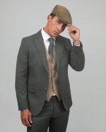 DEZIGN 3PIECE SLIM FIT SUIT IN PATTERNED - Image 2