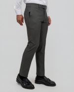 DEZIGN ELASTIC TEXTURED PLEATS TROUSERS - Image 2
