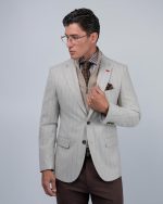 DEZIGN STRIPED BLAZER WITH REMOVABLE GILET - Image 2