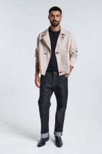 PCOC THE METALLIC CLIP DENIM BLAZER - Image 3