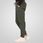 REBASE CARGO RIBBED LEGBAND TROUSERS - Image 11