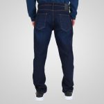 REBASE BASIC REGURAL FIT DARK FADED JEANS - Image 5