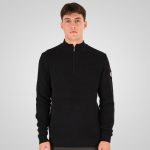 HIGH NECK KNITWEAR WITH 1/4 ZIP - Image 2